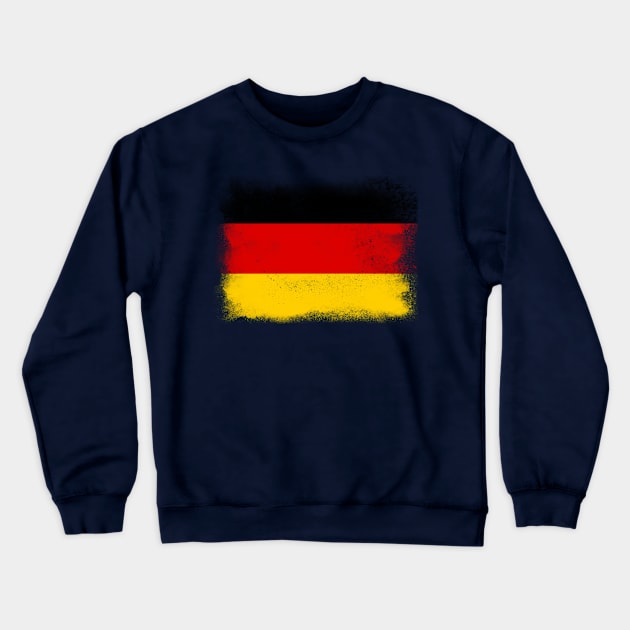 Germany flag isolated Crewneck Sweatshirt by psychoshadow